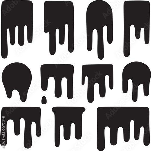 Tableau sur toile Dripping ink