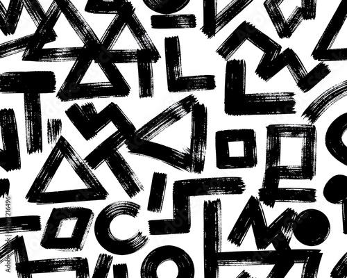 grunge font vector illustration