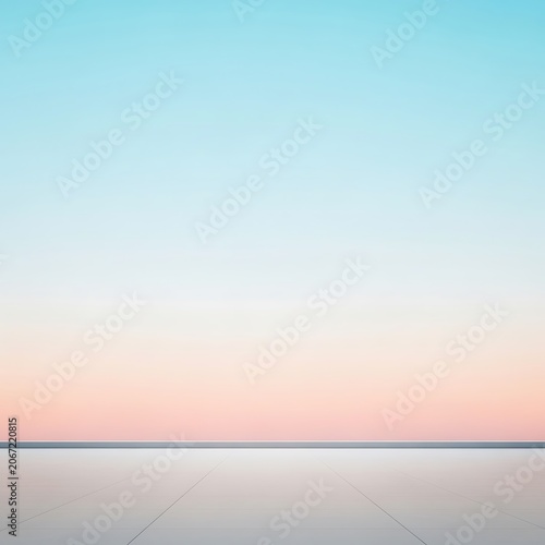 Serene Sunset Over Calm Water with Soft Pastel Colors.