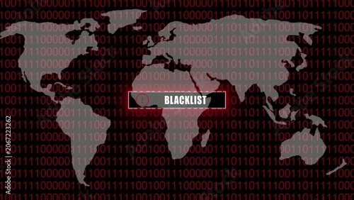 Map with Africa highlighted and red digital binary code Generate title without using the word 