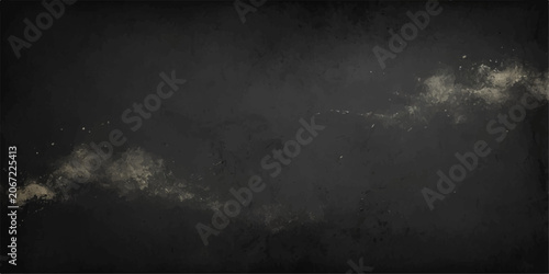 Quadro su tela Dark grunge cloudy sky background with fog, smoke and mist over a dark textured
