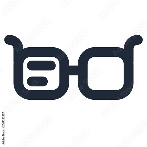 Ar glasses line icon, technology outline symbol