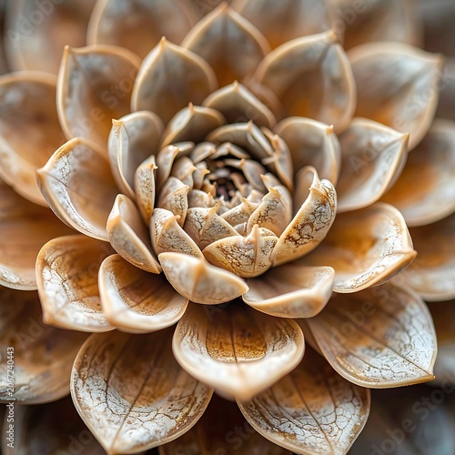 Close-up of a brown succulent plant.