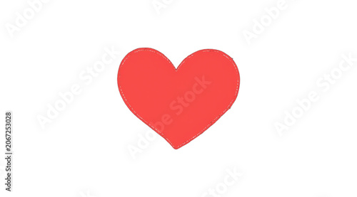 Premium Red Love Heart Illustration Transparent Background