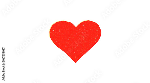 Classic Red Love Heart Design Transparent PNG