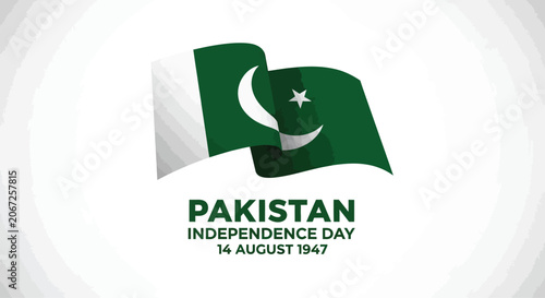 Pakistan Flag Celebrating Independence Day On August 14 For Patriotic Concepts