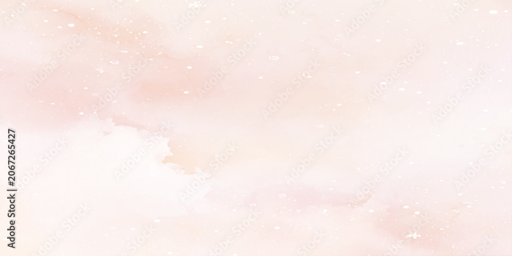Obraz premium Soft peach background with white specks and watercolor texture for design and decoration