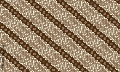 Traditional Indonesian Batik Parang Pattern Vector