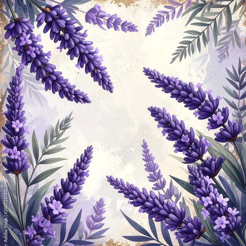 Close up of blooming wisteria flowers in spring.