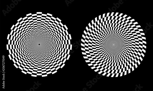 Hypnotic Checkered Spirals