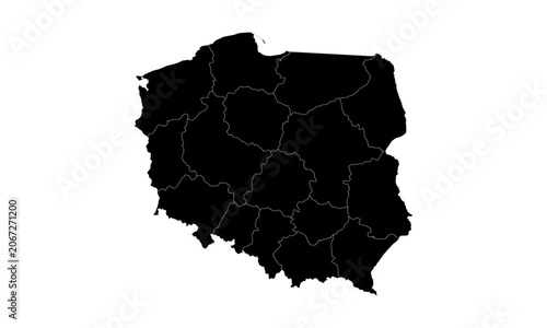 Maps of Poland Design Vector