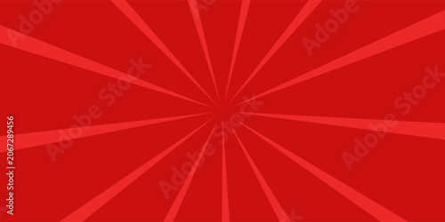 Red comic sunburst effect background with halftone. pop art comic-style vector background. Suitable for templates, sale banners, events, ads, web and pages