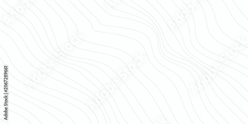 Abstract blue wave lines pattern on white background with space for your text