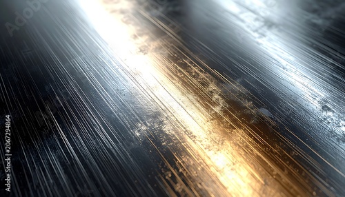 A streaky, abstract depiction of a bright light