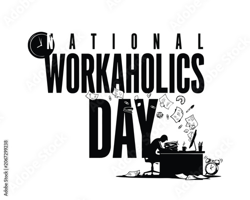 Tableau sur toile National Tattoo Day Vector Art, Tattoo Studio and Body Art Lifestyle Design Isol