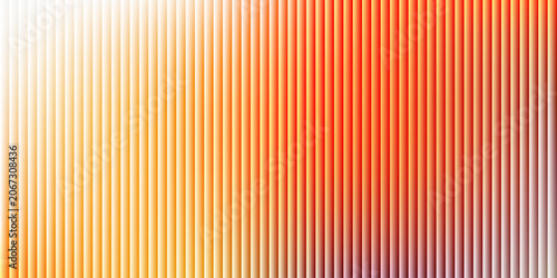 Obraz na płótnie Vibrant abstract background with vertical ribbed texture in warm gradient tones of yellow orange and red showcasing bright light and shadow play creating modern digital art design
