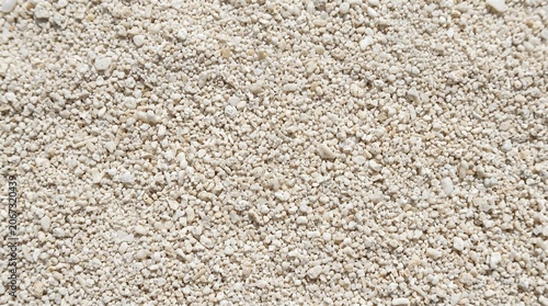 Photo of fine white sand grains forming natural texture made by AI generative