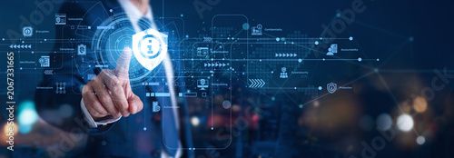 Fotografía Information Security protects digital assets