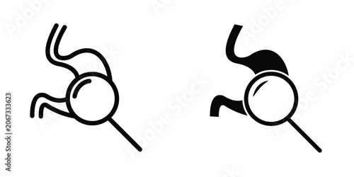 Stomach icon design template