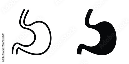 Stomach icon design template