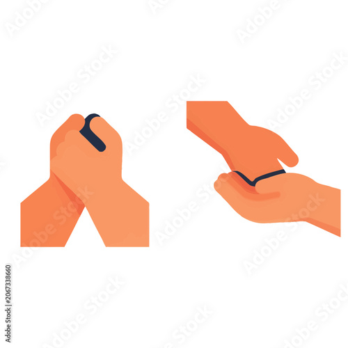 Hands Giving Item