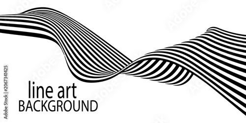 Fotografie 3d dimensional effect dynamic curve road lines