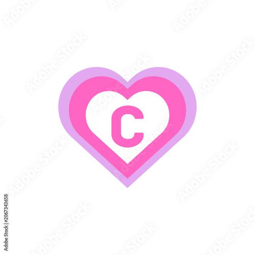 heart sign of c letter