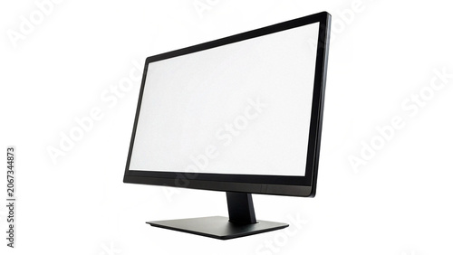 Schilderij op canvas Modern minimalist black desktop computer monitor screen display mockup template