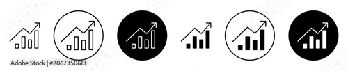 Photos Stagflation icon. Editable stroke and filled. Pixel perfect