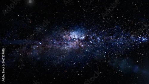 A vast spiral glowing in the deep dark night sky