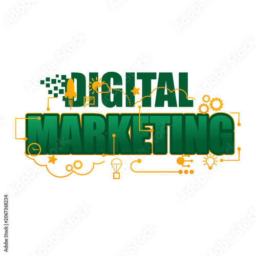 Marketing Insights Typography Concept Vector.ai