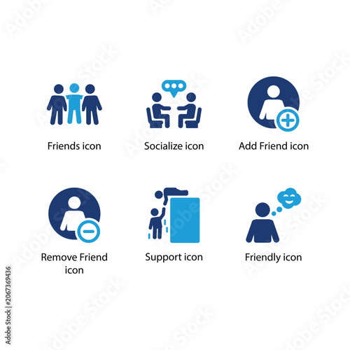 Friends, Socialize, Add Friend, Remove Friend, Support, Friendly, icon