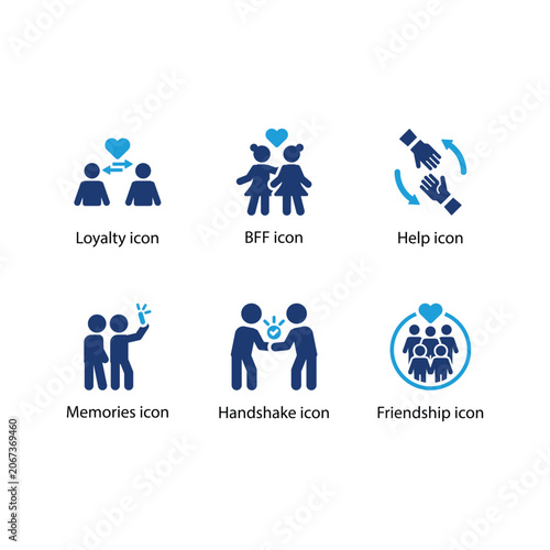Loyalty, BFF, Help, Memories, Handshake, Friendship, icon