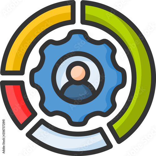Employee performance icon