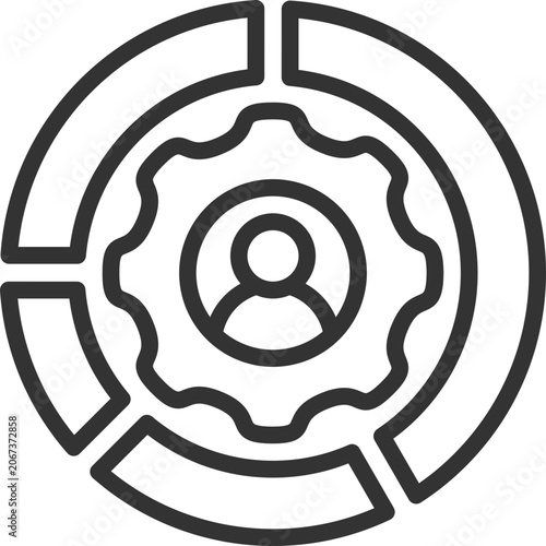 Employee performance icon