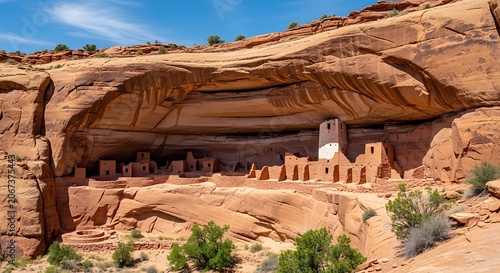 Balcony House Ancestral Puebloan Cliff Dwelling.