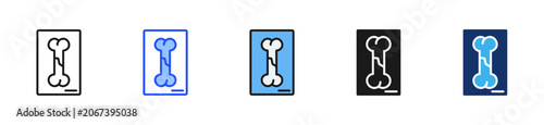 Fotografie Fracture Icon Collection With Multiple Styles