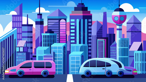 city in the morning