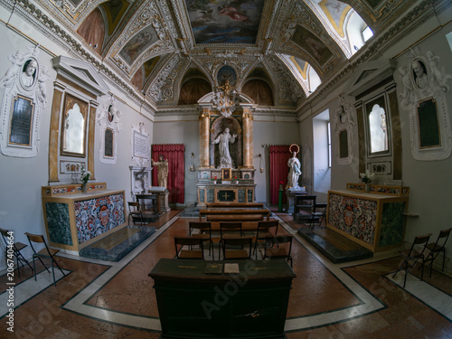 Konstfotografi Cappella di San Francesco, 17th century chapel annexed to the church of San Bern
