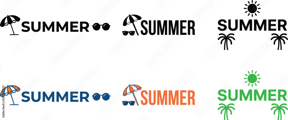 Obraz premium Summer Days Typography