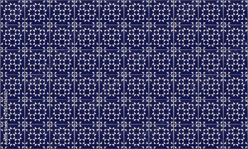 Seamless Geometric Fabric Pattern Background