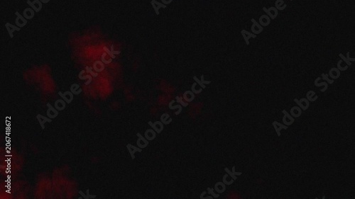 Red Vintage Film Light Leak Overlay with Organic Smoke Motion and Dark Cinematic Background for Video Editing, 4K Video