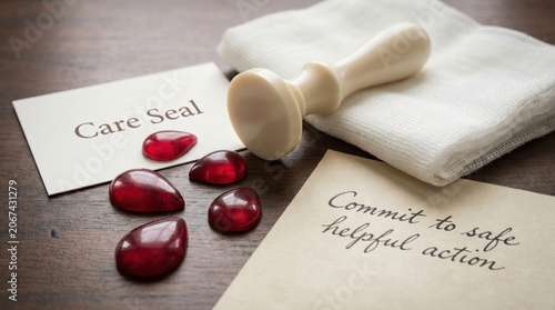 Red Blood Donation Drop Symbolizes Life and Health