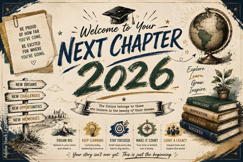 College Graduation Poster Template Class of 2026