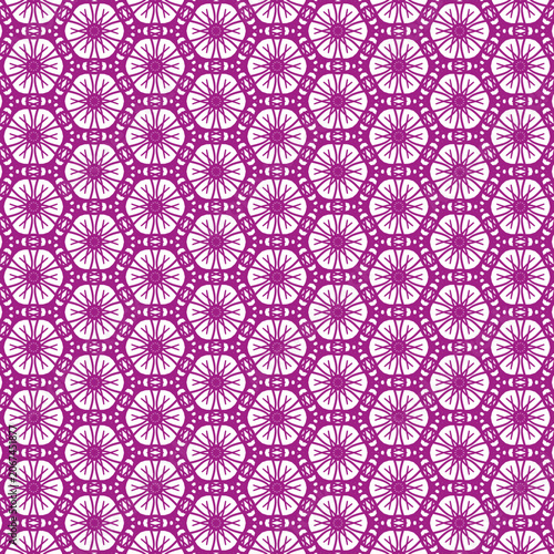 Fotografie Seamless Starburst Geometric Pink Pattern