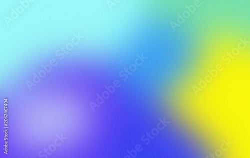 Aqua purple blue yellow green abstract gradient psychedelic grainy noisy color background, vibrant textured banner backdrop design
