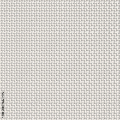 gray Houndstooth twill fabric texture background natural textile