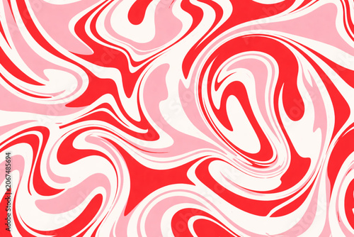 seamless pattern with red hearts