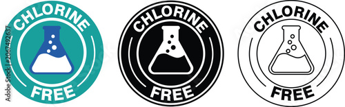 Tableau sur toile Chlorine free label