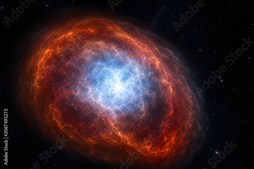 Glowing Kilonova Ejecta Expanding Through Deep Space